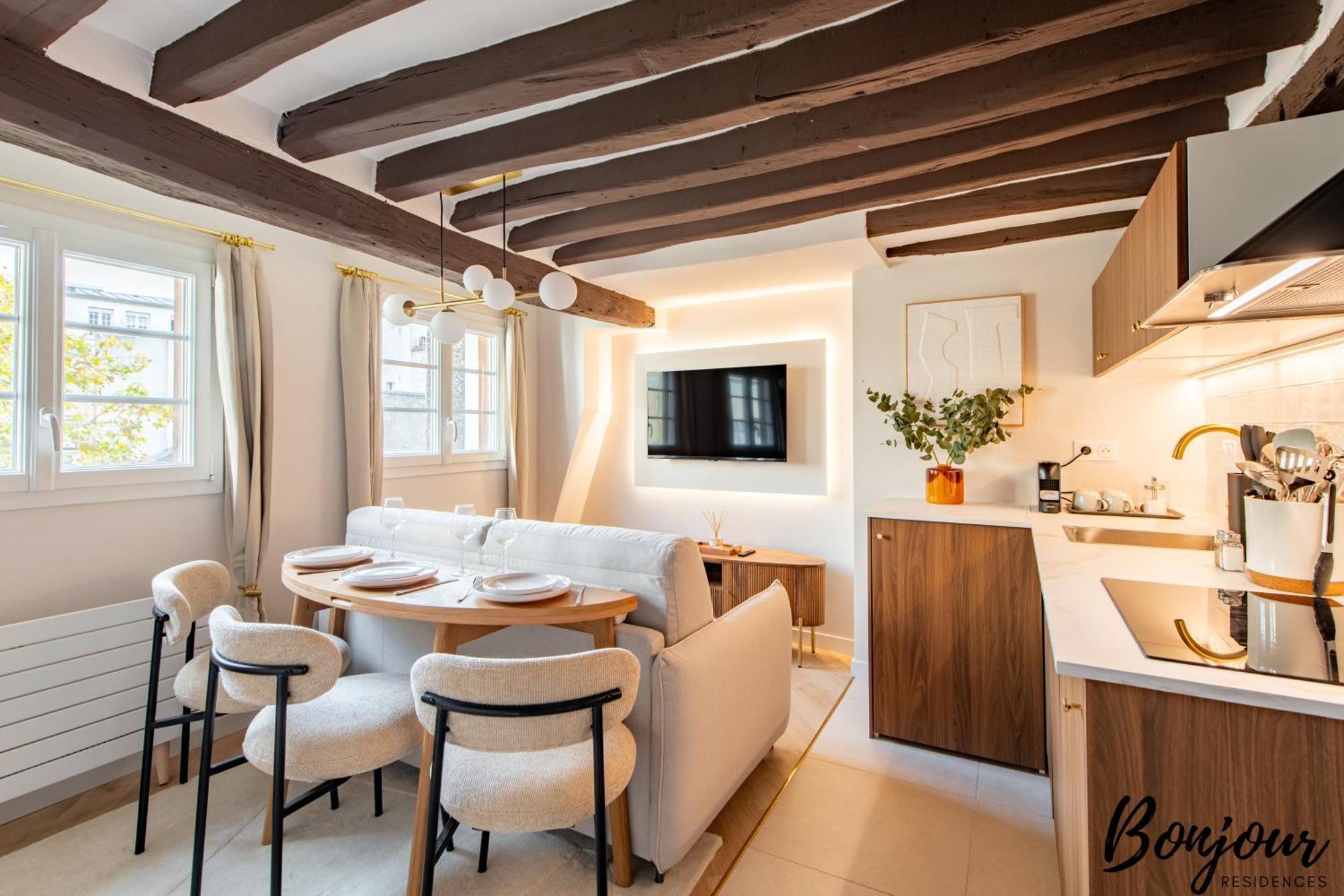 Super - Marais Designer One-bedroom - Free Parking