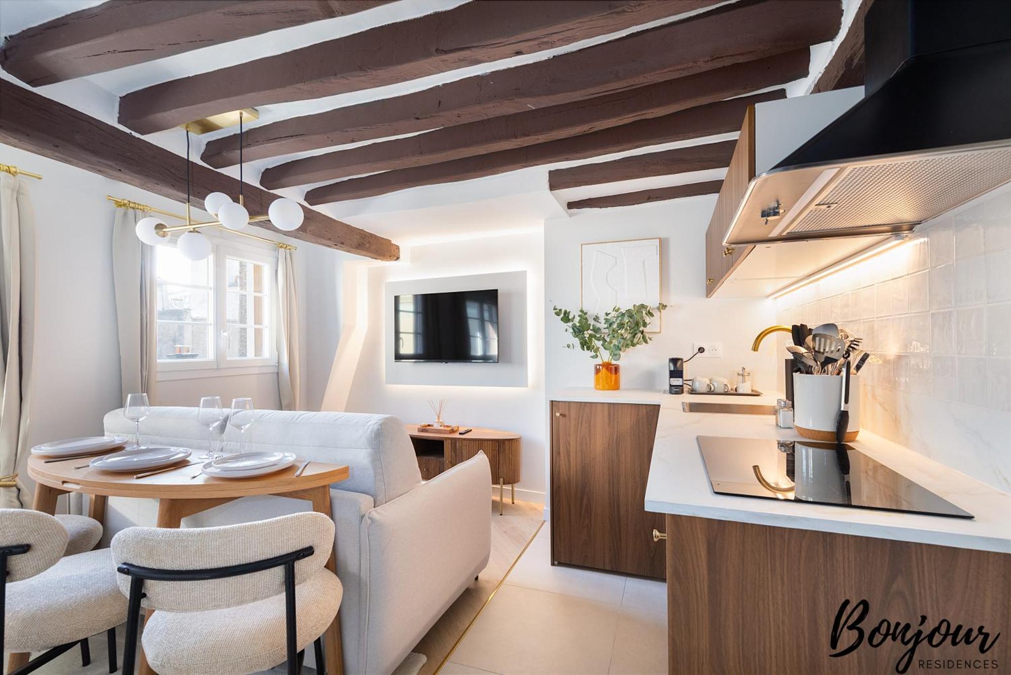 Super - Marais Designer One-bedroom - Free Parking * Parijs