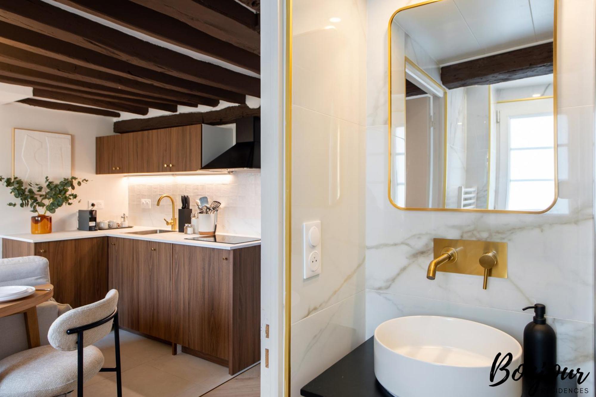 Super - Marais Designer One-bedroom - Free Parking Parijs